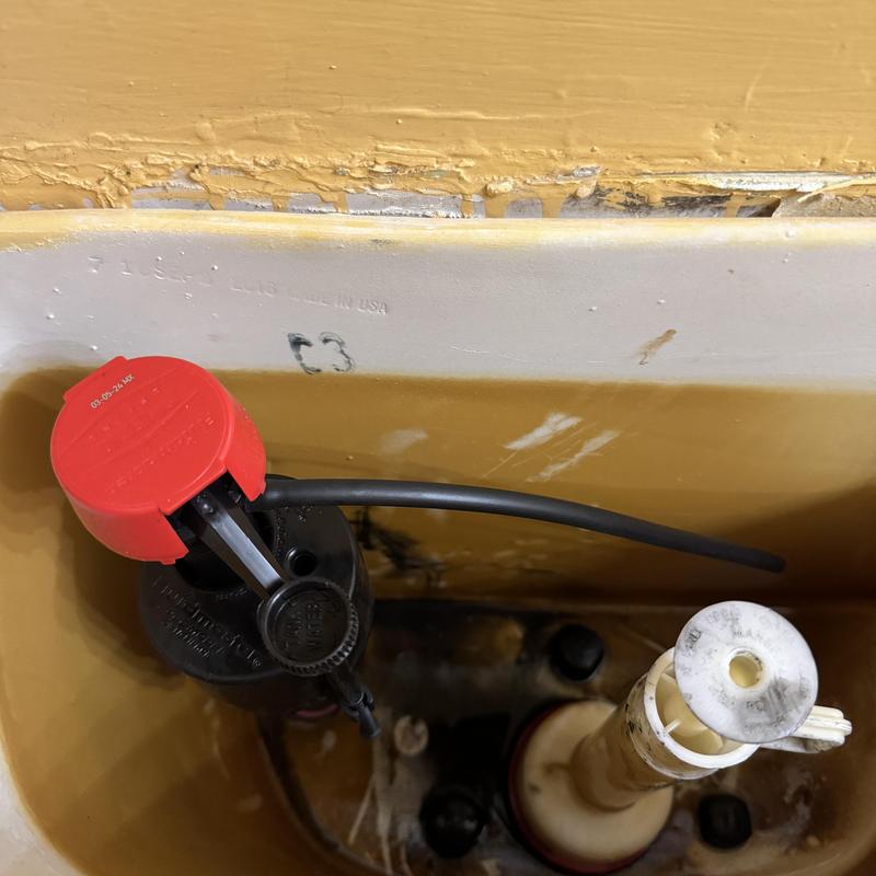 Mansfield toilet fill valve and flush valve components Mansfield toilet fill valve and flush valve components