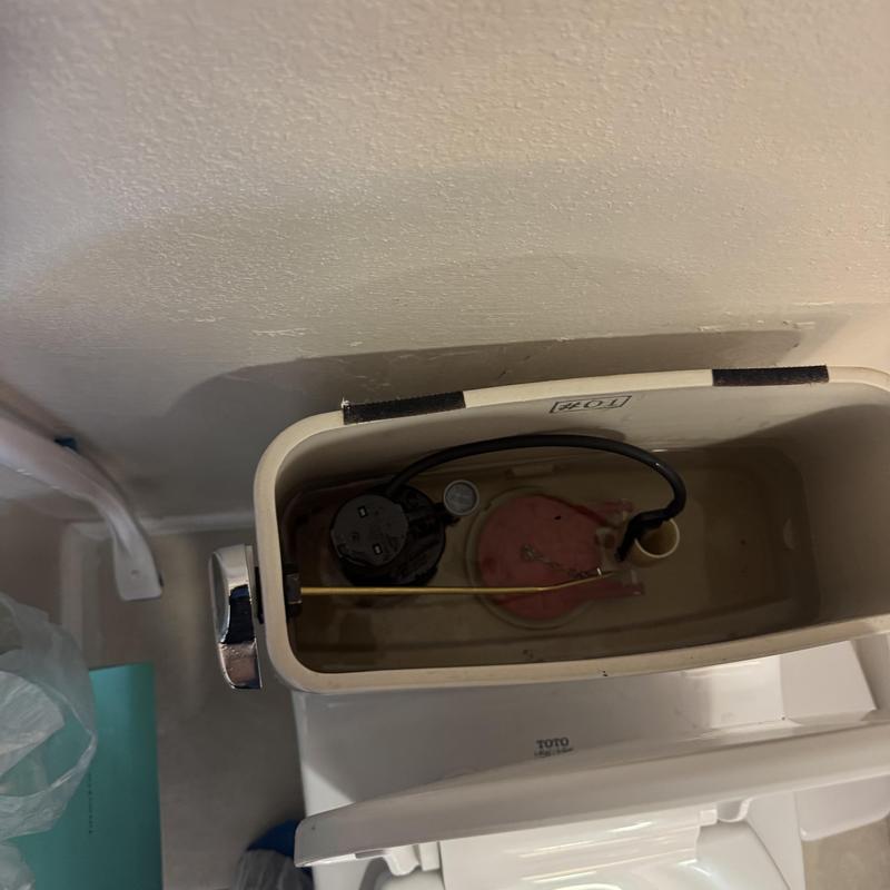 Toilet fill valve and flapper replacement inside tank