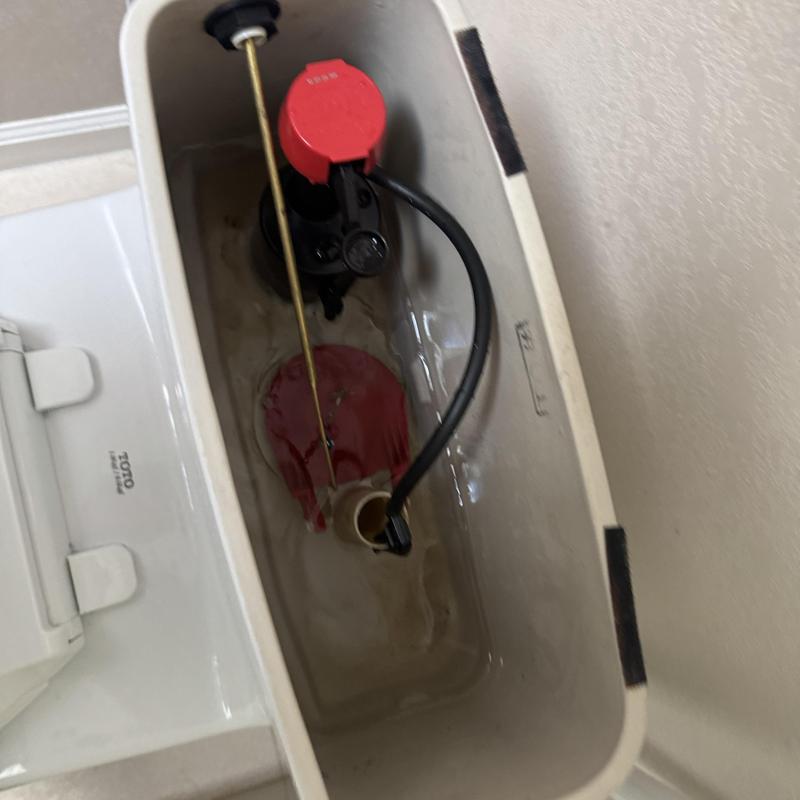 Toilet fill valve and flapper replacement inside tank