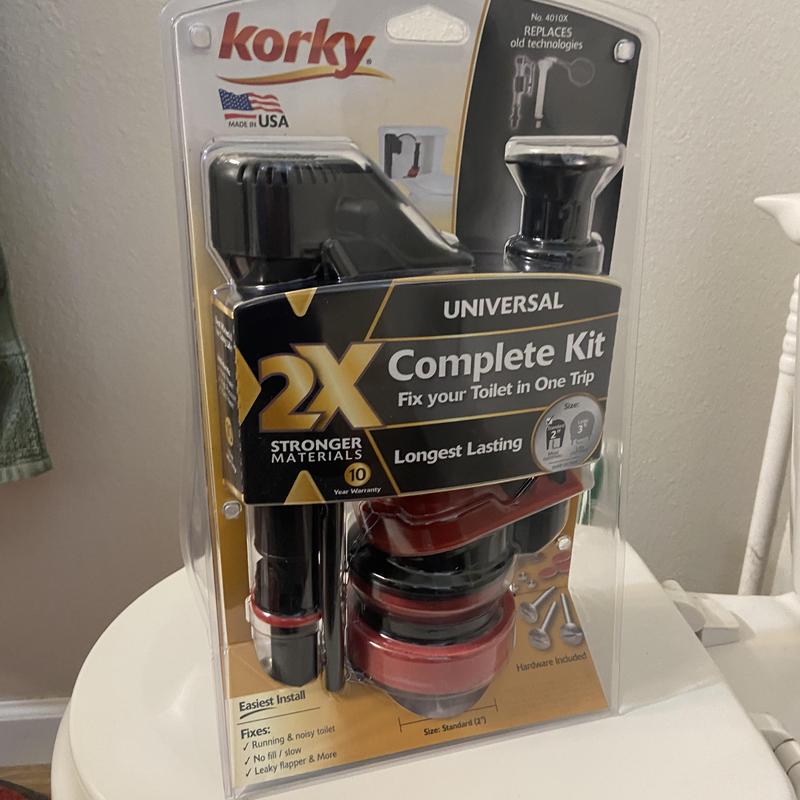 Toilet repair complete kit in packaging