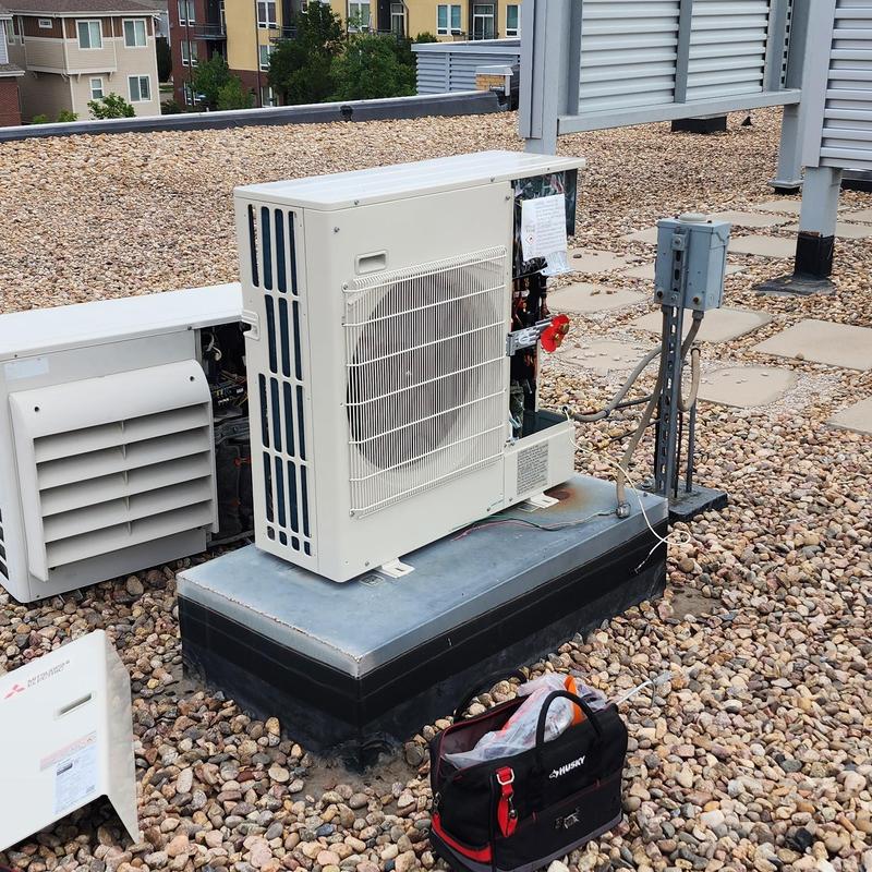 Mitsubishi 24k BTU mini split outdoor unit installation Mitsubishi 24k BTU mini split outdoor unit installation