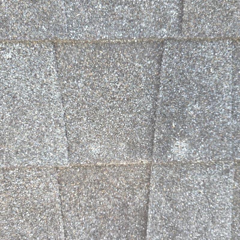 Asphalt shingle roof granule loss and weathering