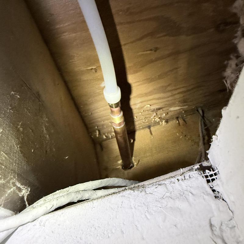 Silcock pipe with new emergency stop valve installed