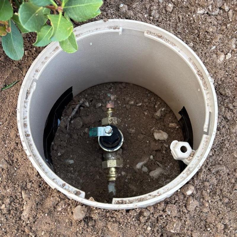 Zurn Wilkins 1-inch P.R.V. installed in ground valve box