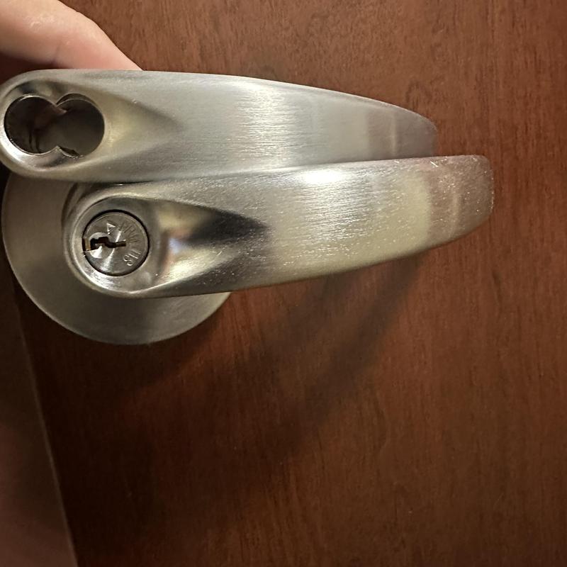 Electronic lever door handle with key cylinder replacement Electronic lever door handle with key cylinder replacement
