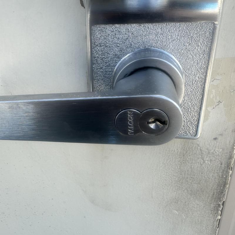 Interchangeable core door lock cylinder replacement Interchangeable core door lock cylinder replacement