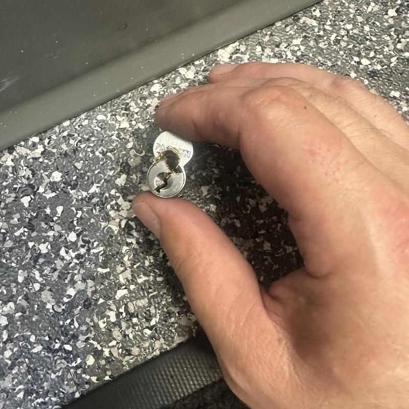 Interchangeable core cylinder drilled for replacement keys Interchangeable core cylinder drilled for replacement keys