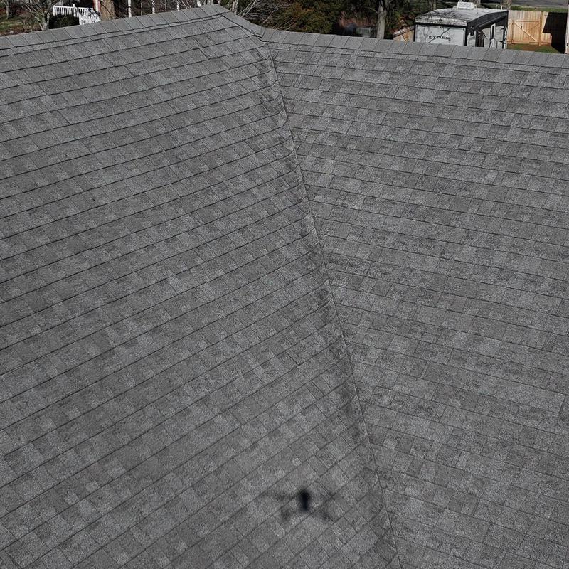 Asphalt shingle roof with hail damage inspection in TN