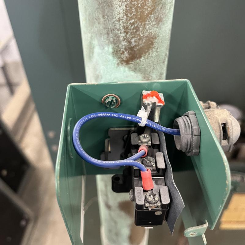 Low voltage wiring on commercial pool heater control box Low voltage wiring on commercial pool heater control box