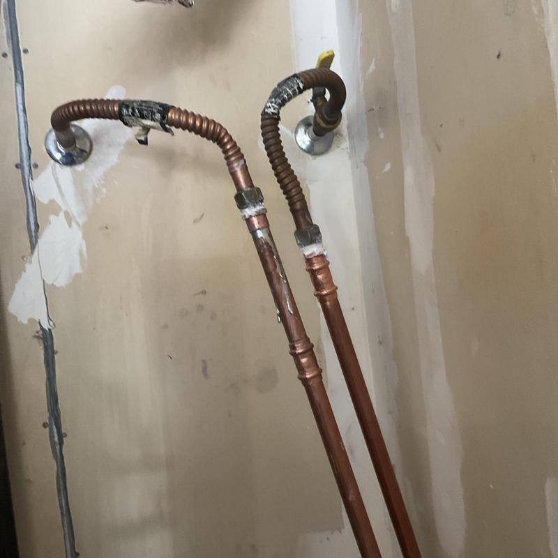 Tankless water heater copper supply lines incorrect install Tankless water heater copper supply lines incorrect install