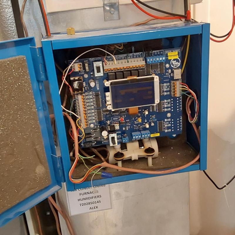 Arzel zoning system control board inside panel