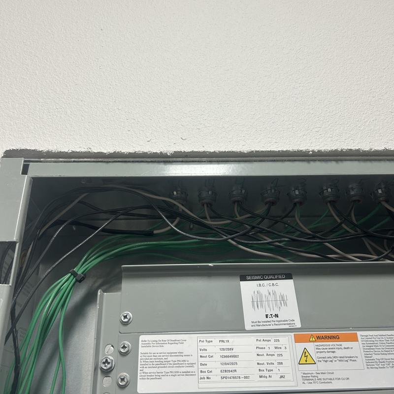 240V 50A GFCI circuit panel wiring for underwater treadmill