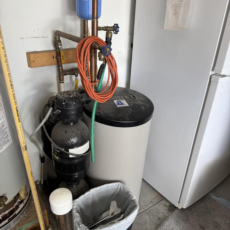 Sentry 2 water softener installation in utility room