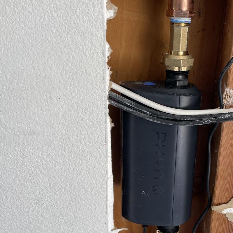 Phyn Smart Water Assistant on copper main line