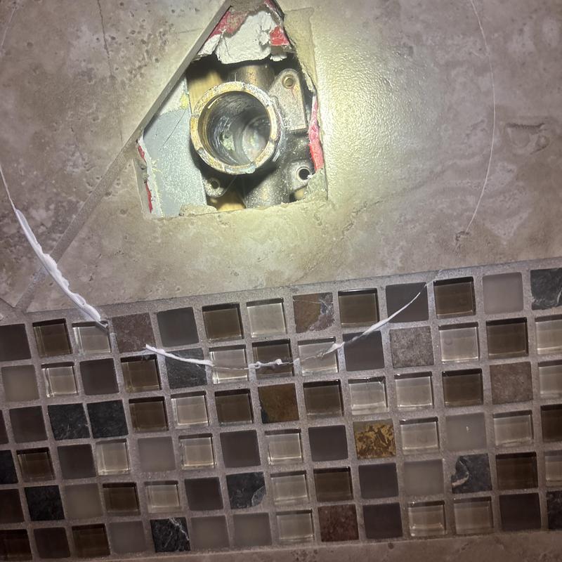 Moen Posi-Temp valve installation in tiled wall