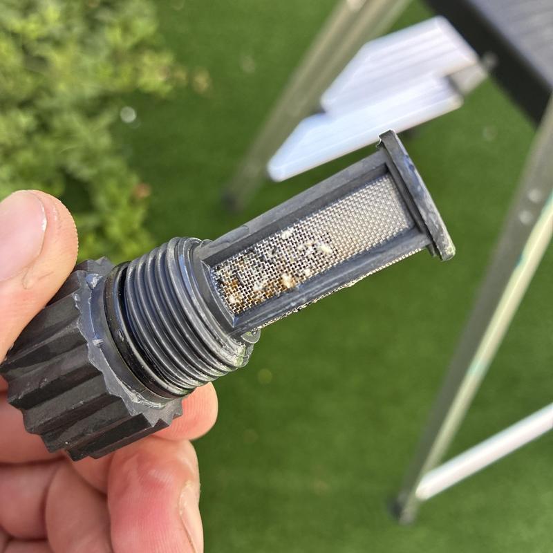 Navien tankless water heater inlet filter cleaning