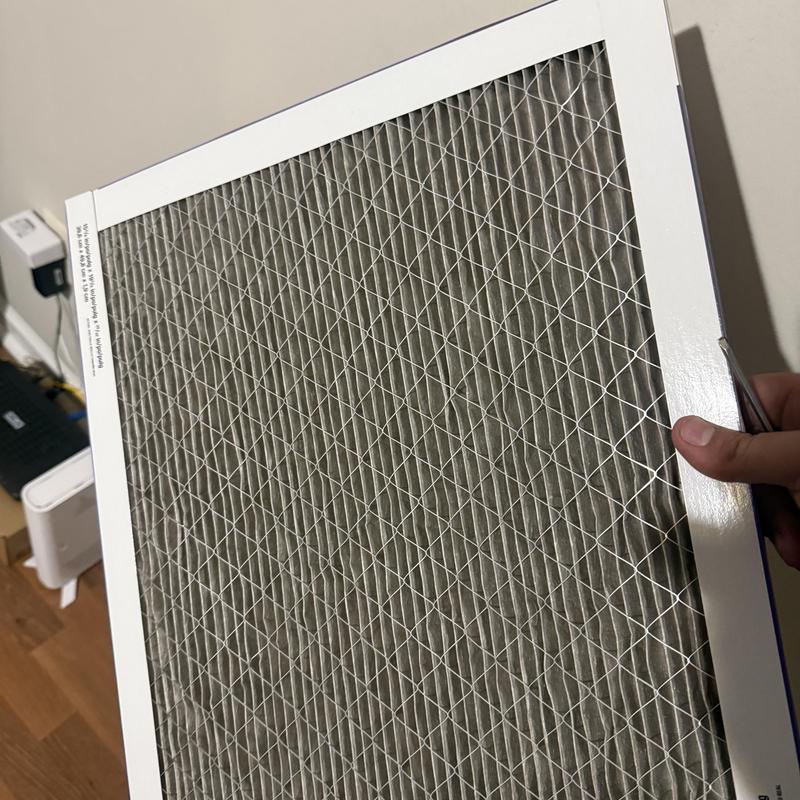 HVAC air filter replacement in residential unit HVAC air filter replacement in residential unit