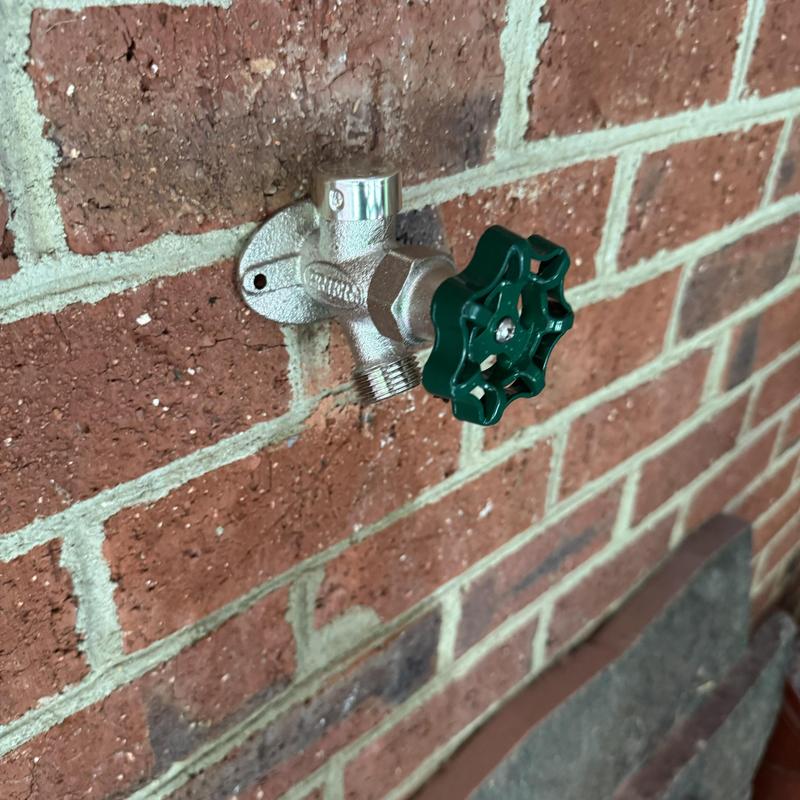 Frost proof hose bib with green shut-off valve Frost proof hose bib with green shut-off valve