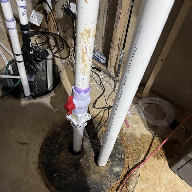 12hp Zoeller sewage grinder pump and piping setup 12hp Zoeller sewage grinder pump and piping setup