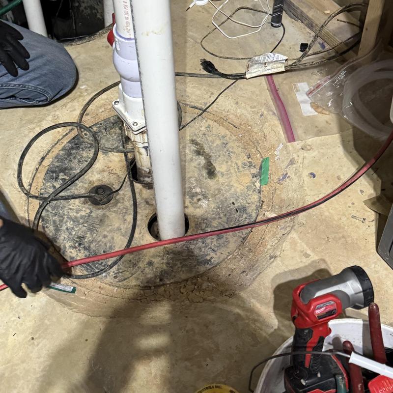 Zoeller sewage grinder pump installation in basement Zoeller sewage grinder pump installation in basement