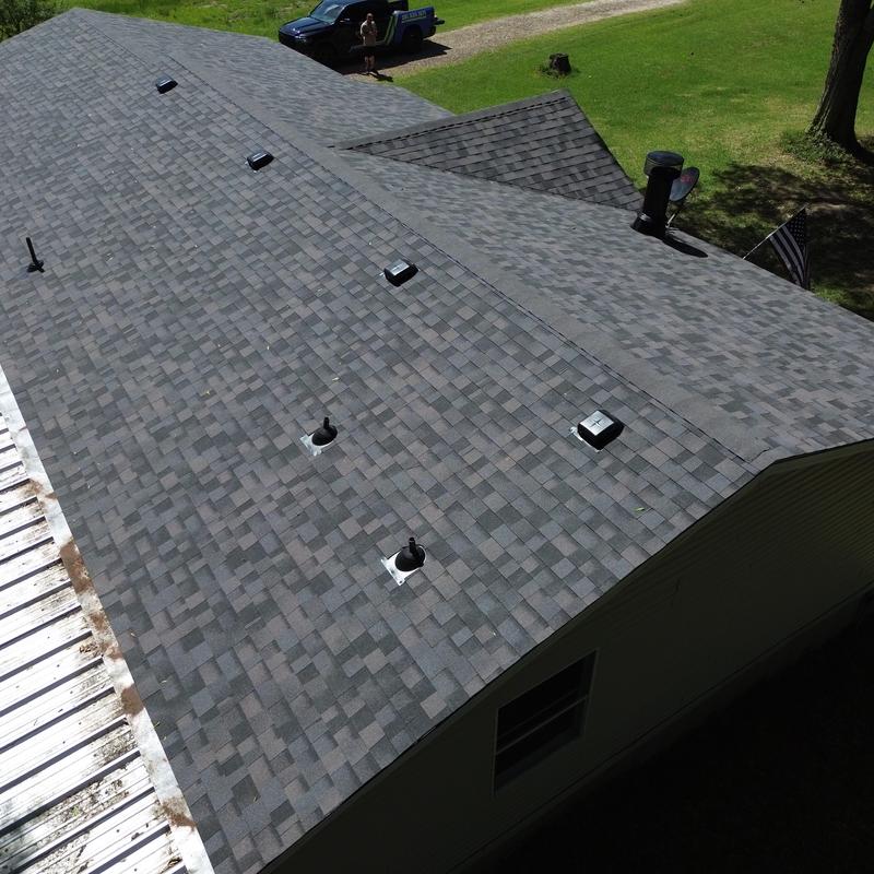 Owens Corning Duration roof in Midnight Plum color