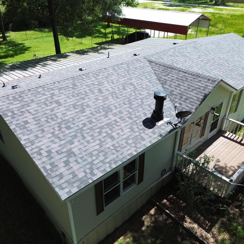 Owens Corning Duration roof in Midnight Plum color