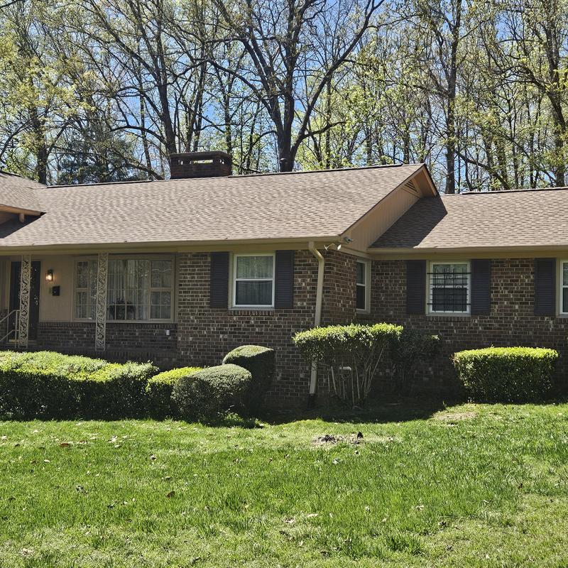 Asphalt shingle roof and brick exterior remodeling Asphalt shingle roof and brick exterior remodeling
