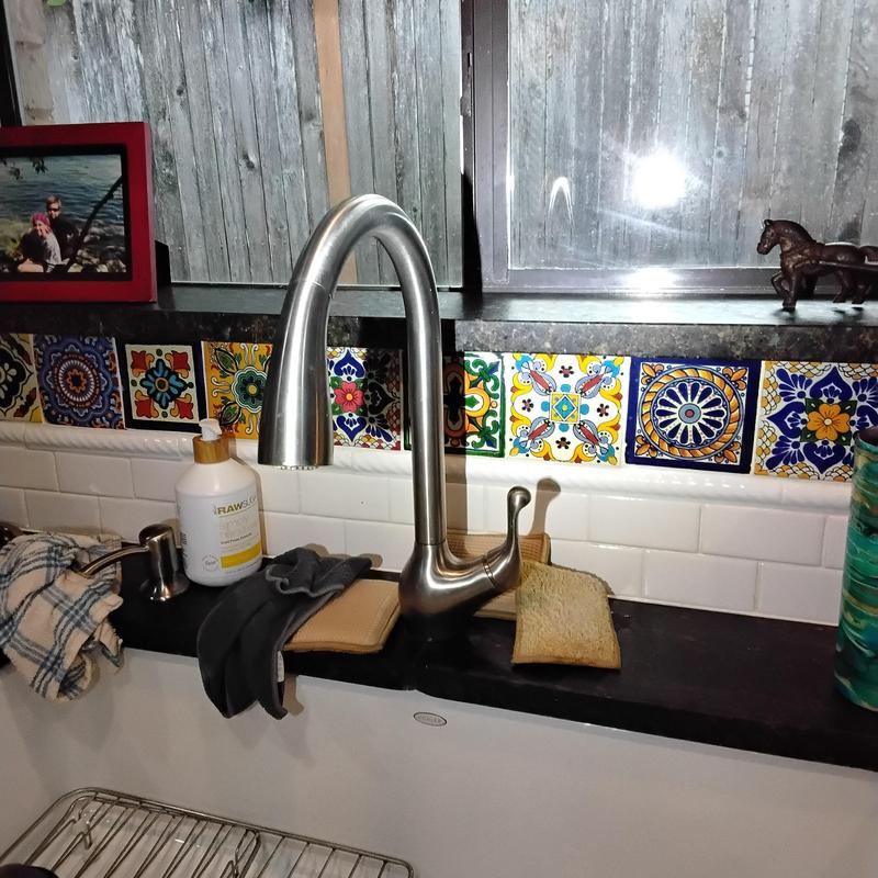 Kitchen faucet installation with customer-supplied fixture