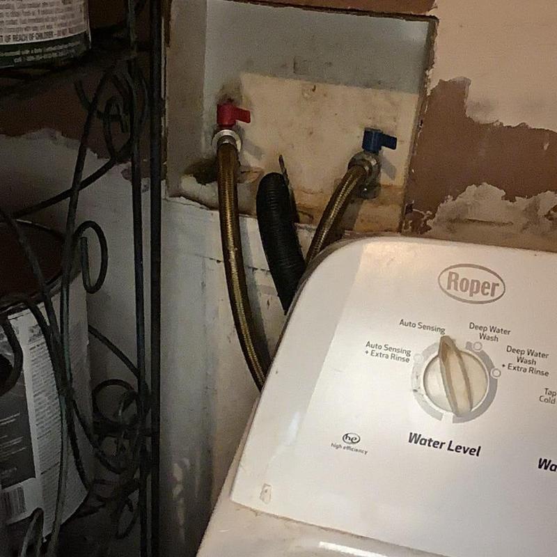 Washing machine water supply hoses and valves installation Washing machine water supply hoses and valves installation