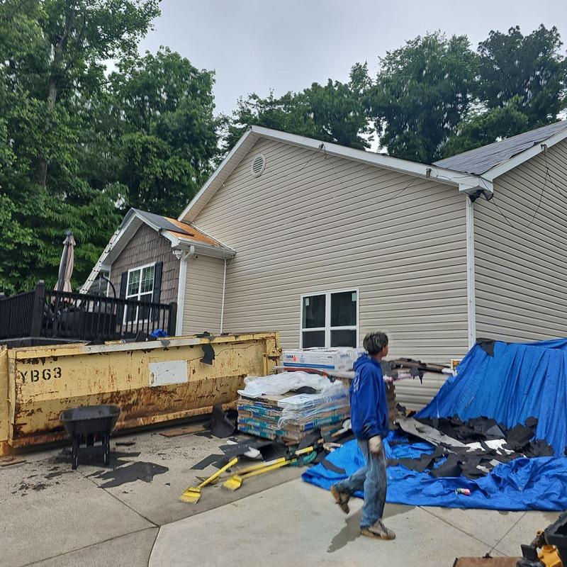 CertainTeed Landmark roof shingles with debris removal