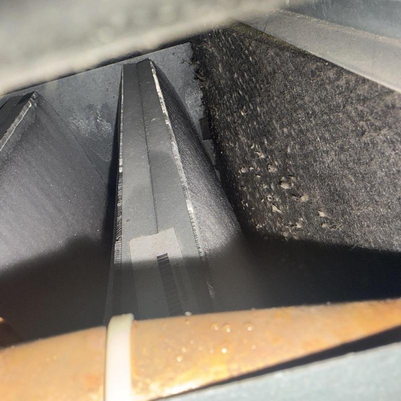 Humidifier interior with mold buildup and dust Humidifier interior with mold buildup and dust