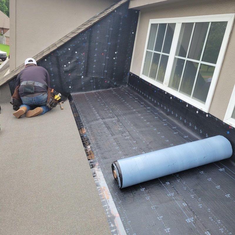 Modified Bitumen flat roofing system installation Modified Bitumen flat roofing system installation