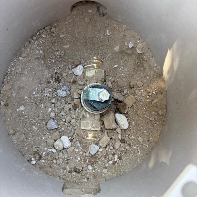 Pressure reducing valve installation in ground box