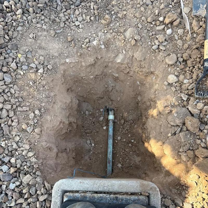 Pressure reducing valve installation with access box