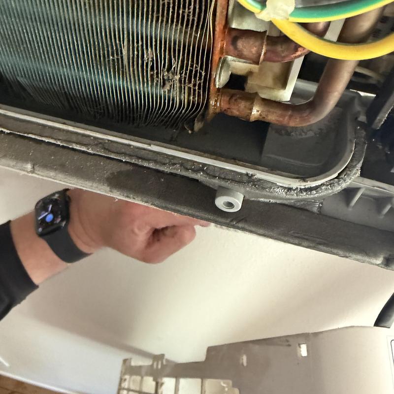 Condensate drain pan and coil cleaning in HVAC system