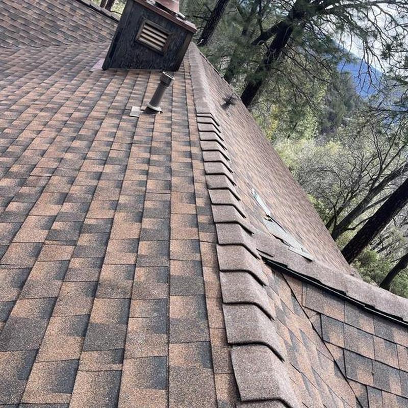 GAF shingles installed over existing roof shingles