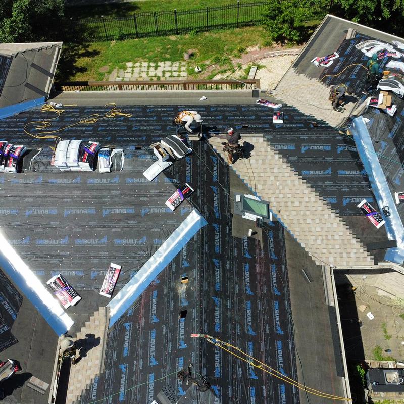 Tamko Titan XT shingles installation on roof