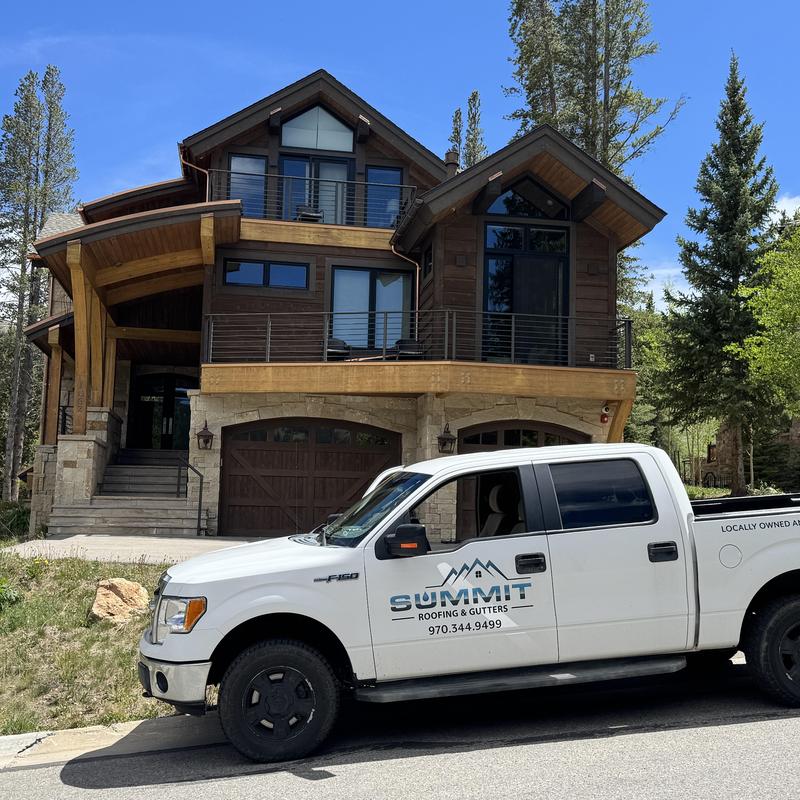 Heat tape system on residential roof in Idaho Springs Heat tape system on residential roof in Idaho Springs