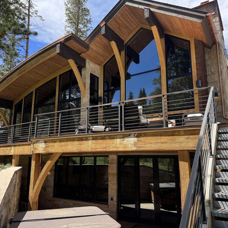 240V heat tape on copper roof in Idaho Springs 240V heat tape on copper roof in Idaho Springs