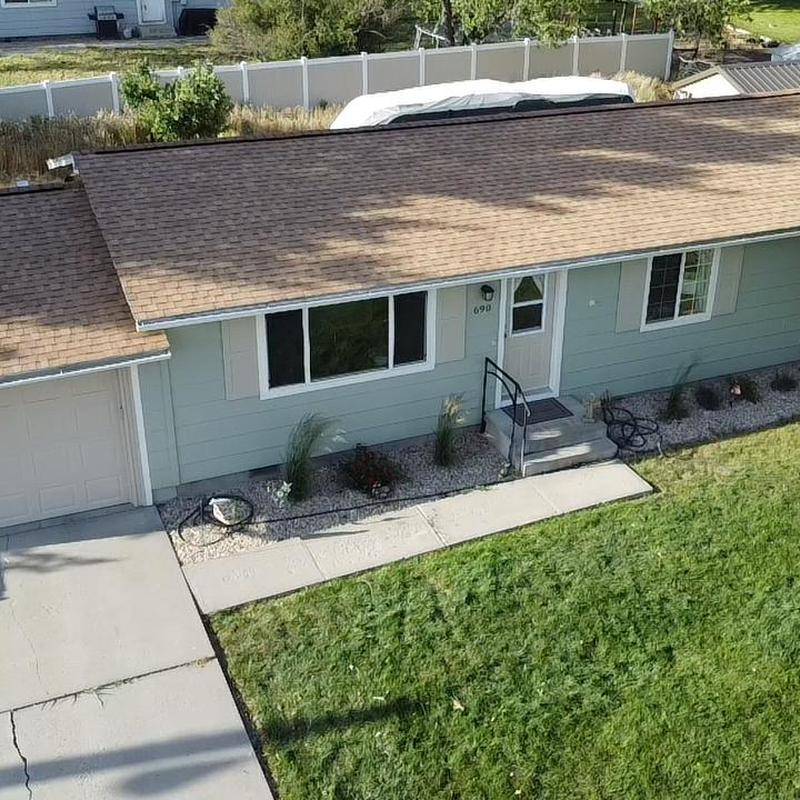 Architectural shingle roof with new underlayment and sheathing Architectural shingle roof with new underlayment and sheathing