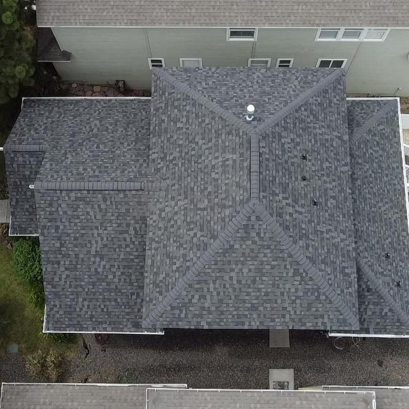Duration shingles roof with vented ridge conversion Duration shingles roof with vented ridge conversion