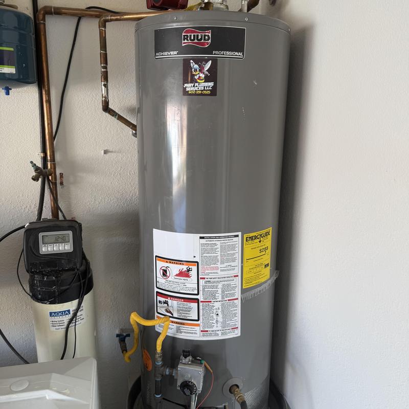 Water heater with anode rod replacement in Goodyear