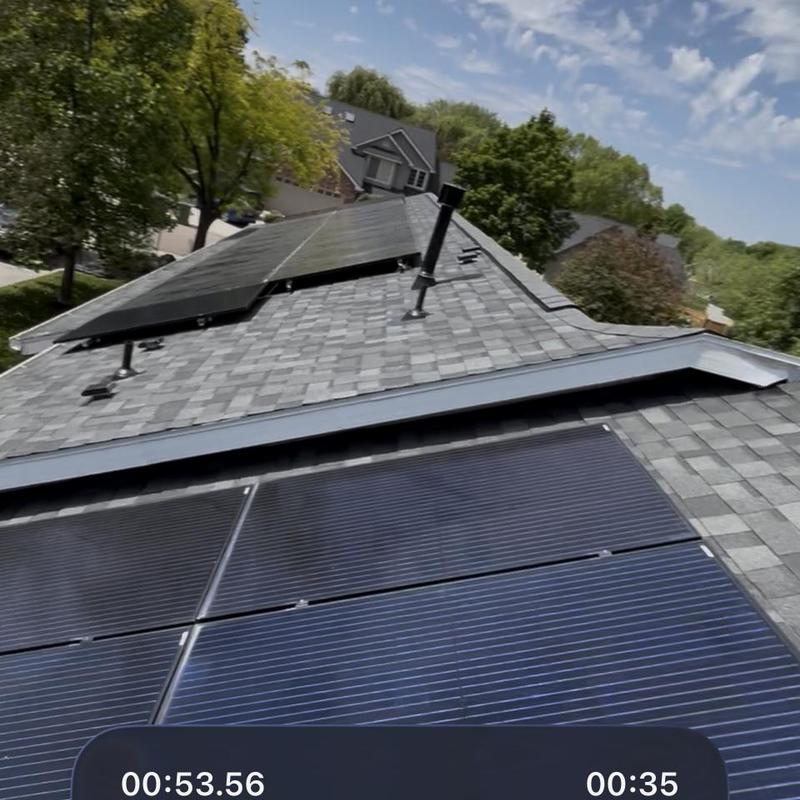 Solar panel system on Estate gray roof replacement Solar panel system on Estate gray roof replacement