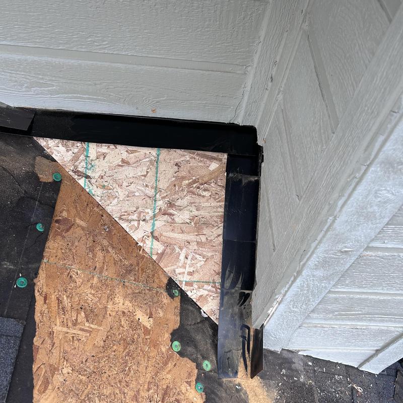 Drip edge and sub deck with water barrier installation Drip edge and sub deck with water barrier installation