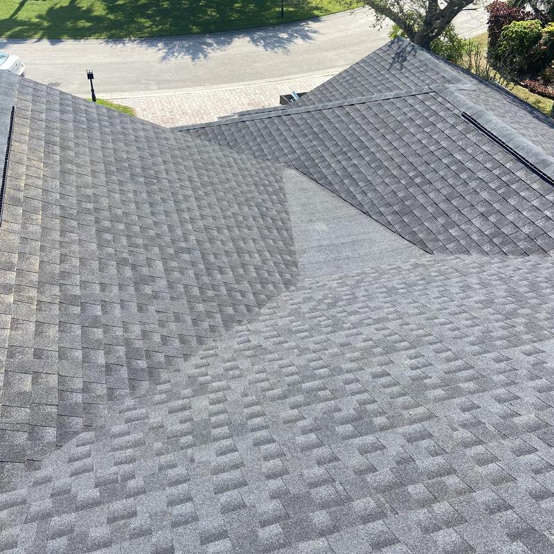 Architectural shingles roof with modified bitumen valley Architectural shingles roof with modified bitumen valley