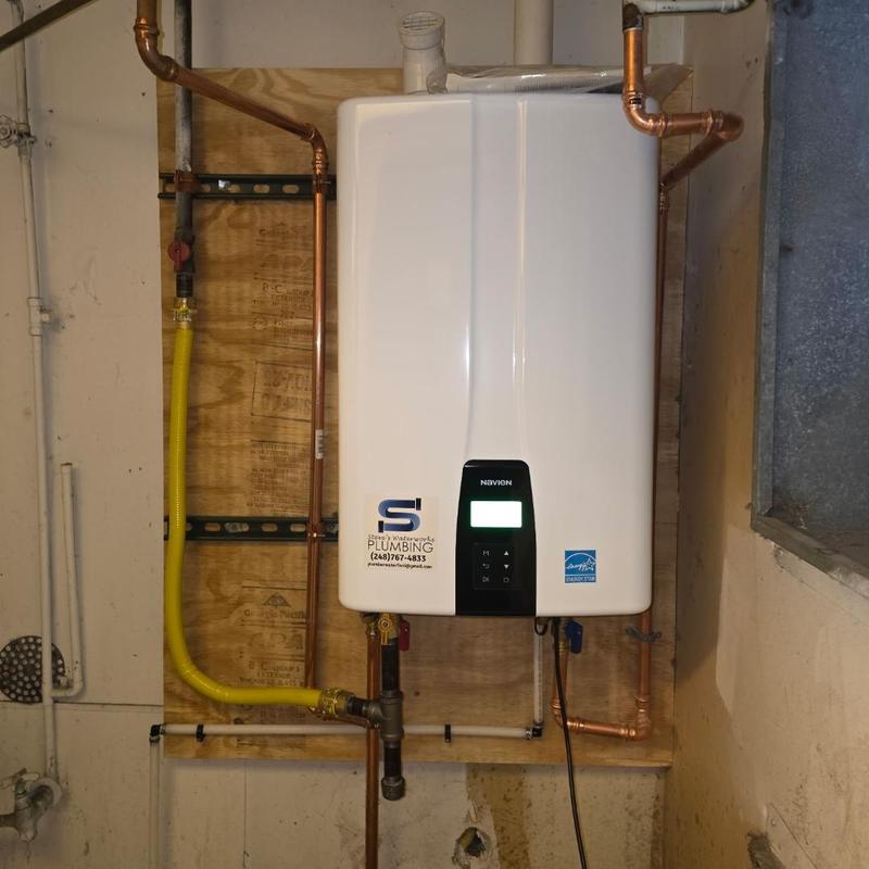 Navien 240A2 tankless water heater installation