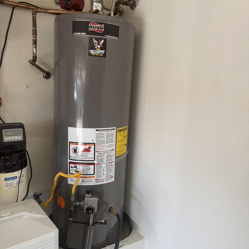 50-gallon Ruud water heater installation in Goodyear, AZ