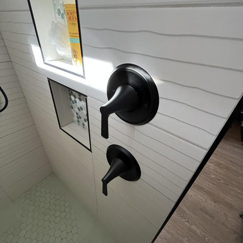 Walk-in shower trim and valve handles installation Walk-in shower trim and valve handles installation