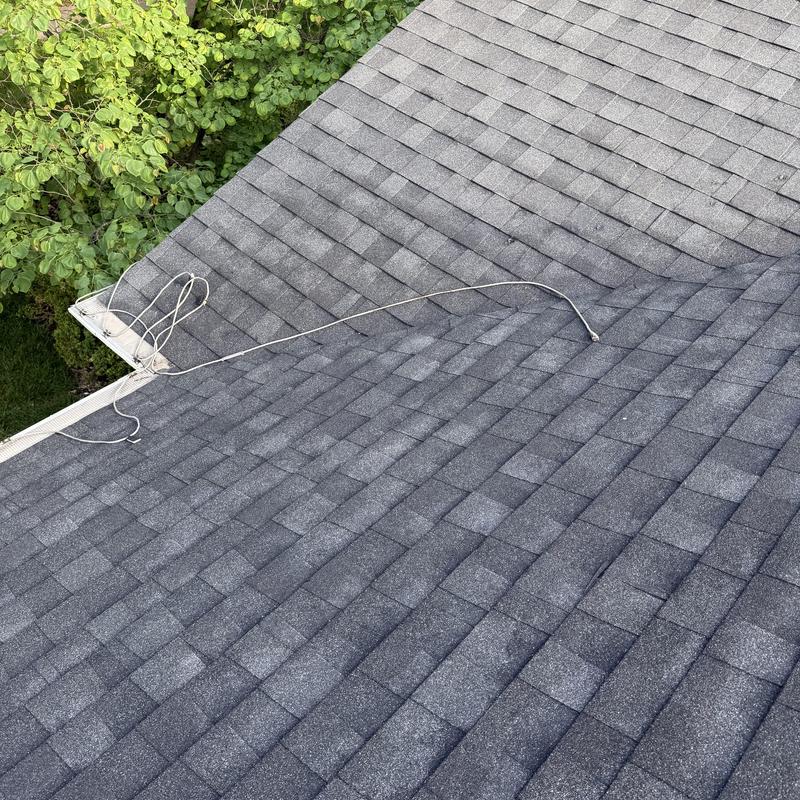 Atlas Impact Class 4 roofing shingles on residential roof Atlas Impact Class 4 roofing shingles on residential roof