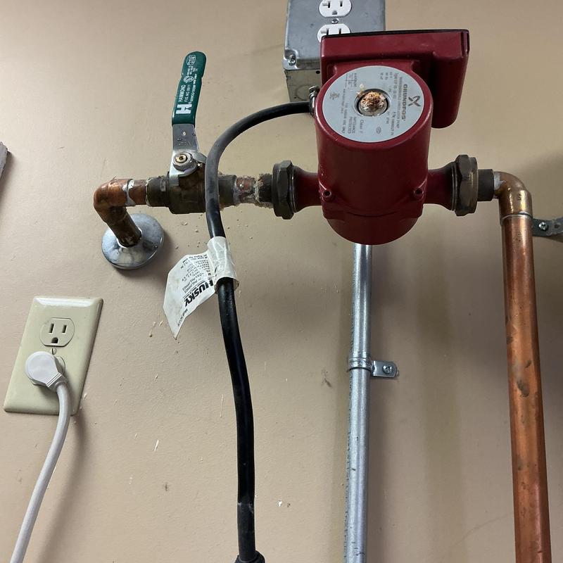 Circulator pump and copper piping installation diagnostic